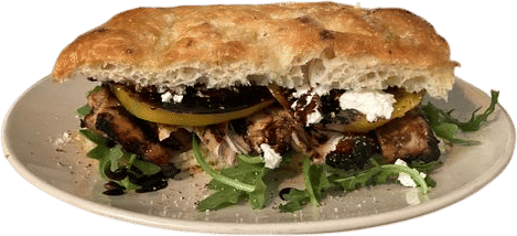 balsamic chicken/tomato/goat cheese