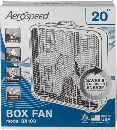 Sleeping with a box fan