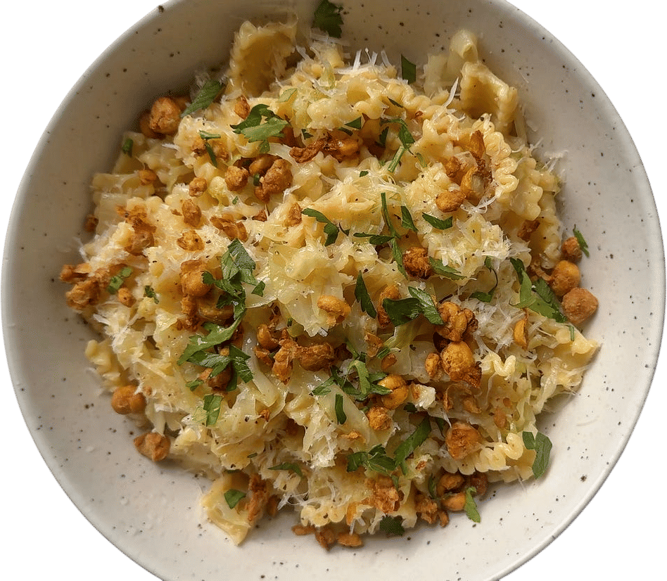 Caramelized Cabbage & Miso Butter Noodles