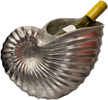 Nickel Silver Shell Wine Cooler