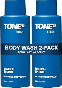 TONE Hydrating Body Wash, Fresh Coconut Scent, 16.9 fl oz, 2 Pack