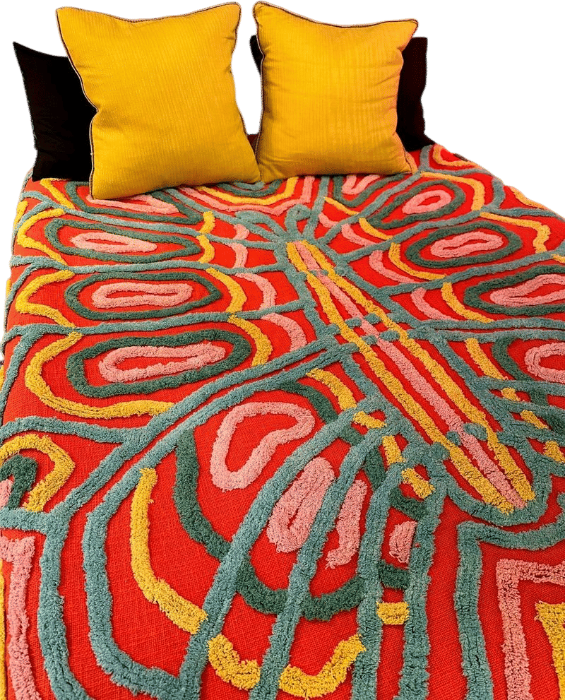 Butterfly Chenille Bedspread