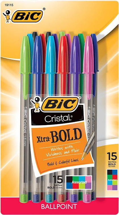 Cristal Xtra Bold Ballpoint Pens