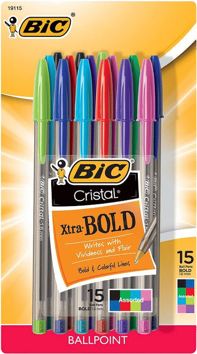 Cristal Xtra Bold Ballpoint Pens