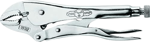 IRWIN VISE-GRIP Original Locking Pliers with Wire Cutter, Curved Jaw, 10-Inch (502L3), silver