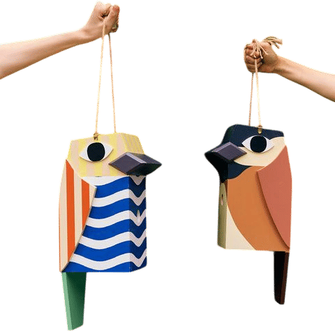 Dusen Dusen Hand-Painted Birdhouse