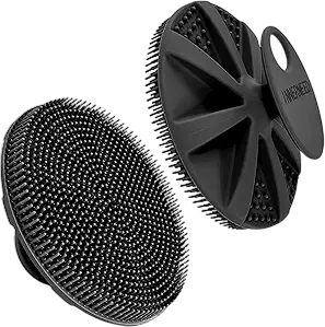 INNERNEED Soft Silicone Body Scrubber (Black)