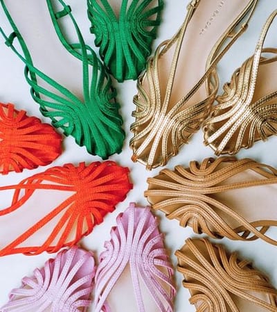 Devon Red Moiré Sandal