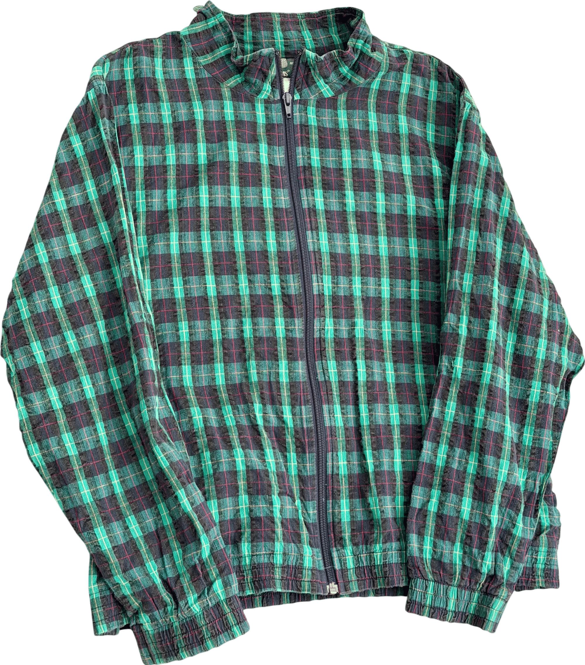 Crinkle Zip Up Jacket