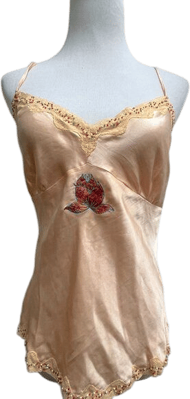 Peach Pink Silk Camisole