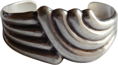 Los Ballesteros Sterling Silver Heavy Cuff Bracelet