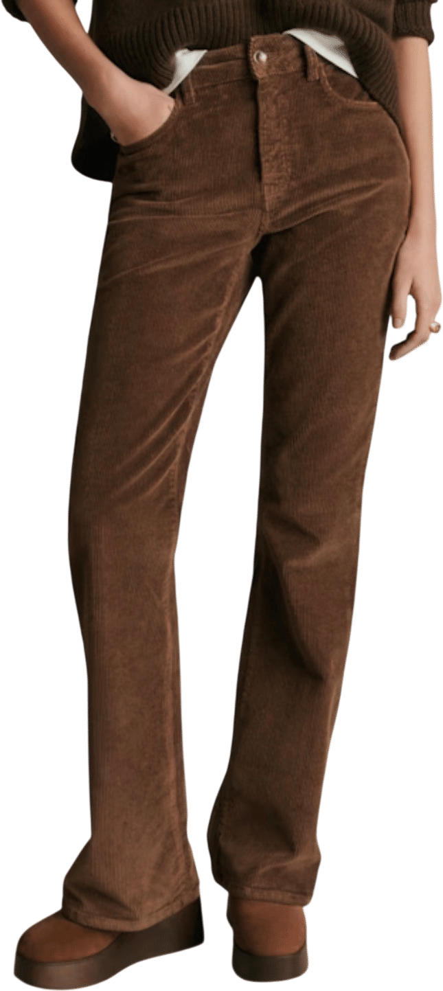 Sézane Le Bootcut Trousers - Brown