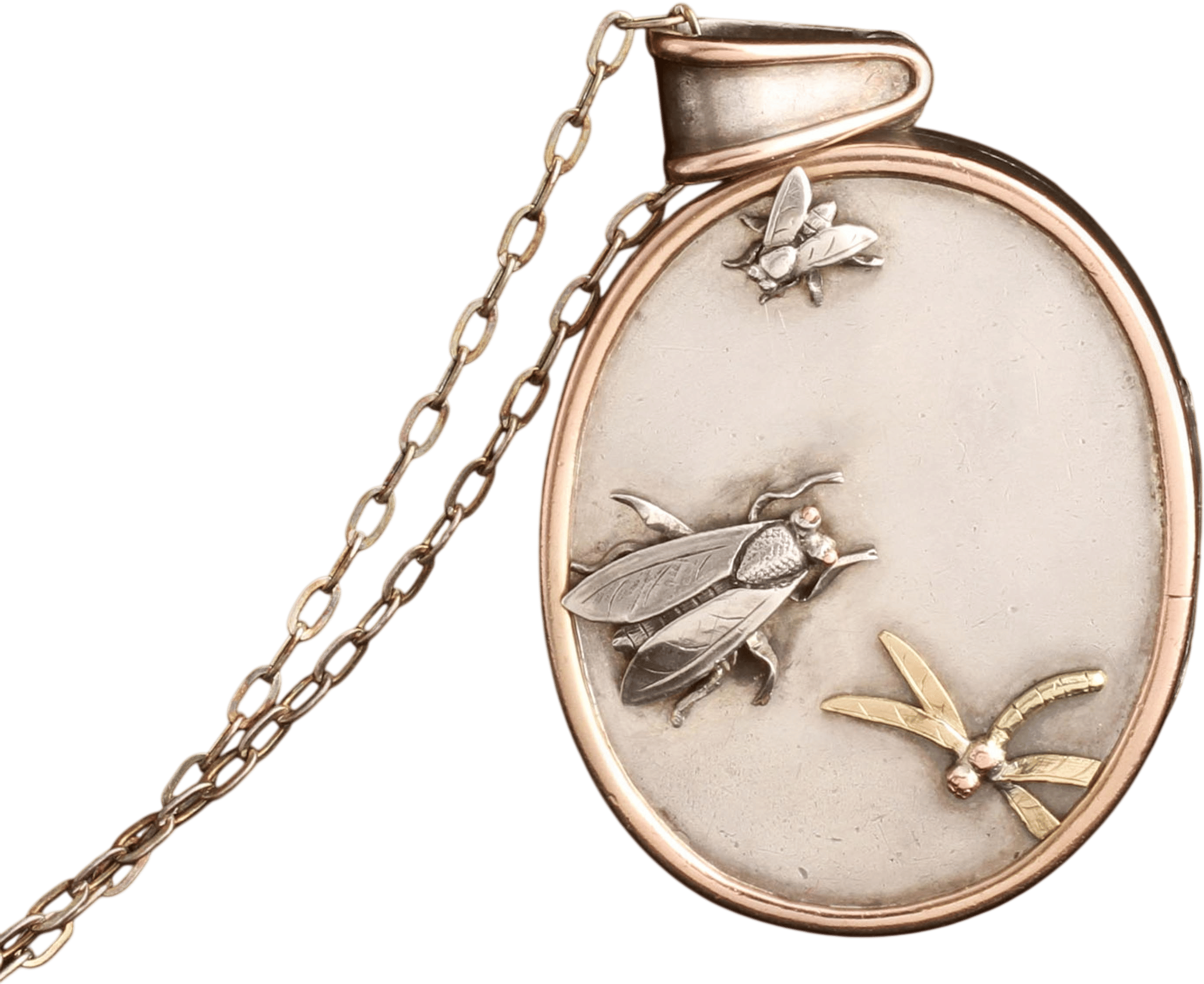 Victorian-era bug locket sourced by Erica Weiner