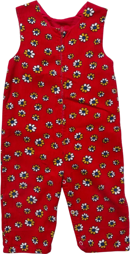kids vintage red daisy jumper — gusandway.com