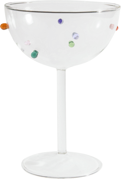 Multicolor Bubble Dot Bar Glass