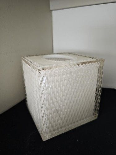 Vintage Lucite Tissue Box Holder