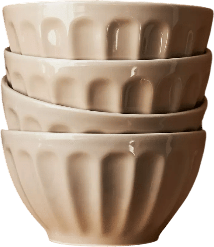 Amelie Latte Stoneware Bowls
