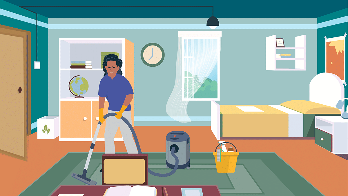 A house cleaning!