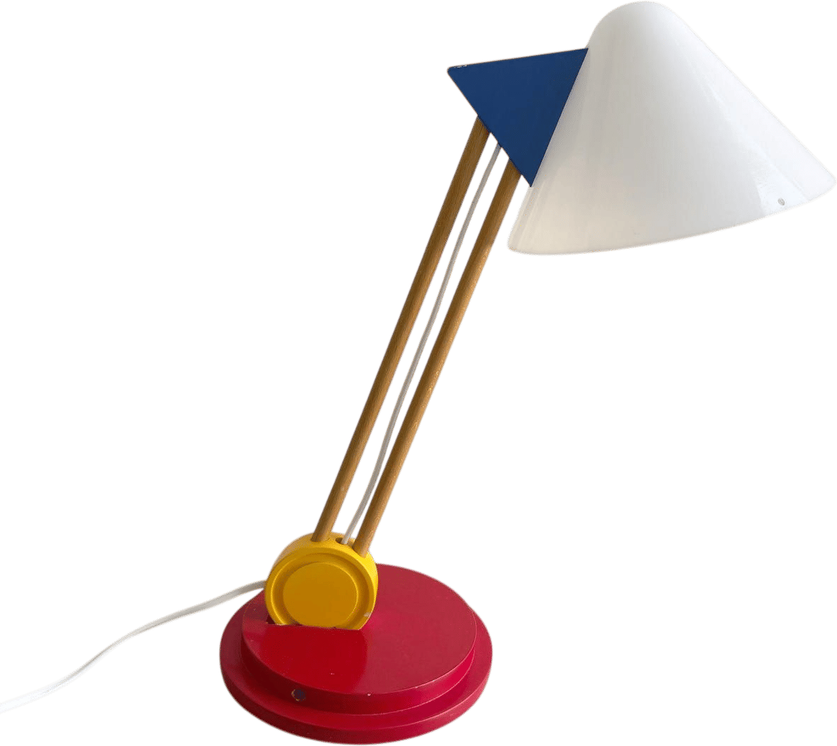 Vintage primary colors IKEA “Stoja” desk lamp - Memphis style