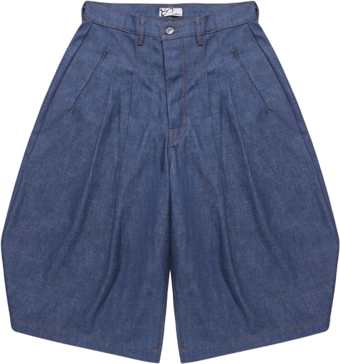 Indigo Diptych Japanese Denim Jort