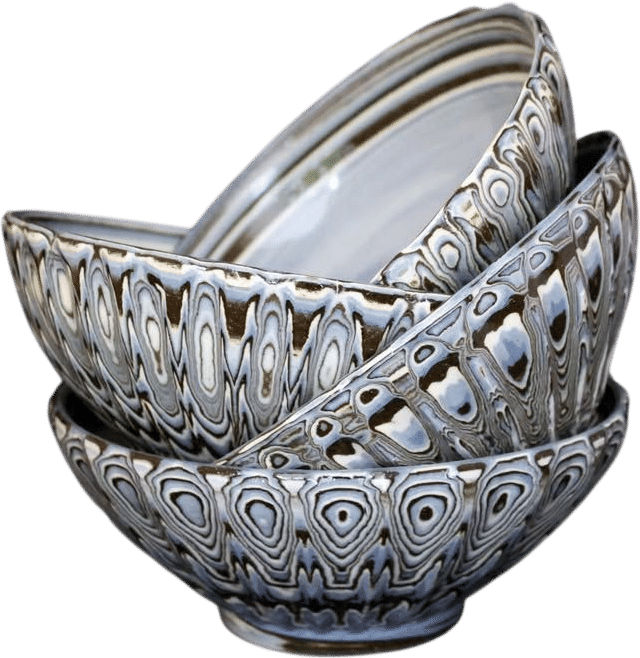 Agateware ceramics
