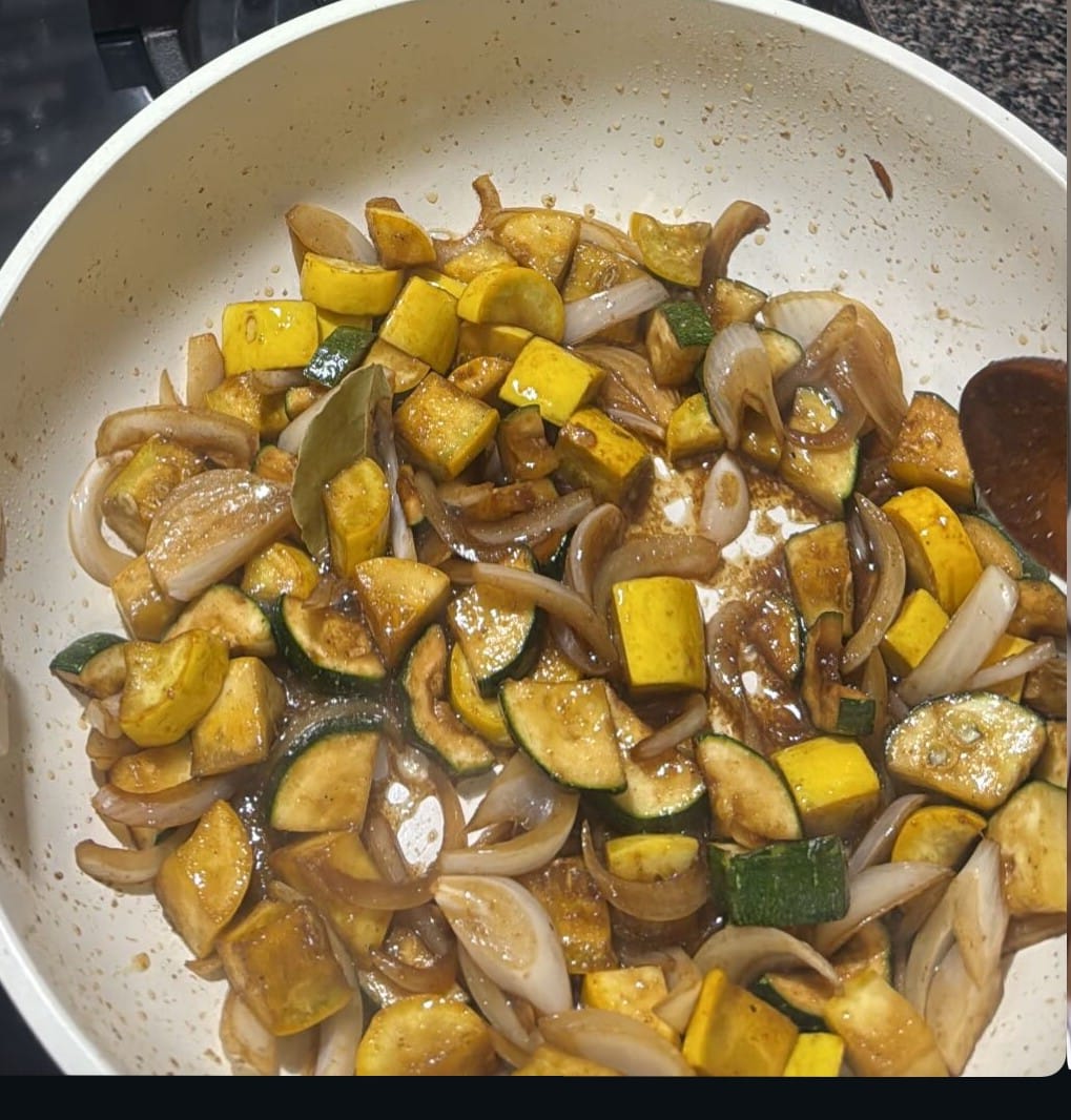 Cooking with goodies from a loved one’s garden