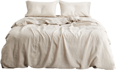 Oatmeal French Flax Linen Duvet Cover