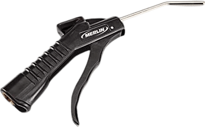 Merlin Pistol Grip Air Blow Gun with 4-Inch Extended Nozzle