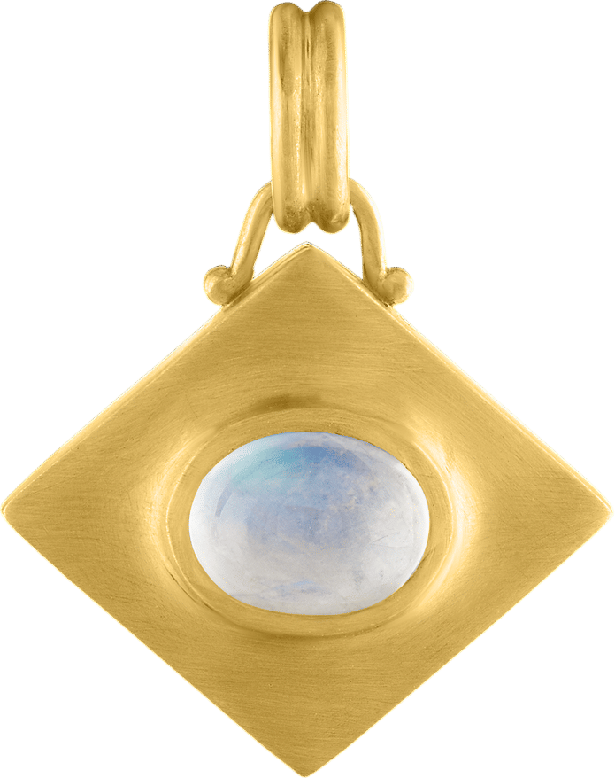 Prounis Jewelry Rainbow Moonstone Quad Pendant