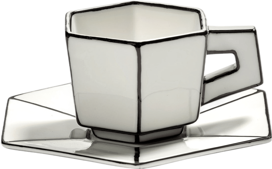 Carte Blanche Espresso Cup and Saucer