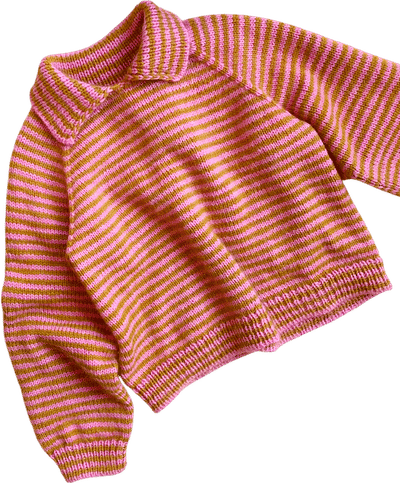 Stripe Overload Polo Knitting Pattern