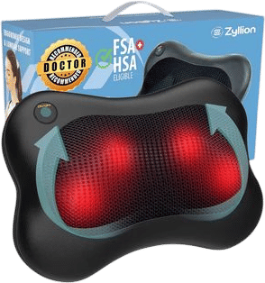 Zyllion Shiatsu Back and Neck Massager Cushion
