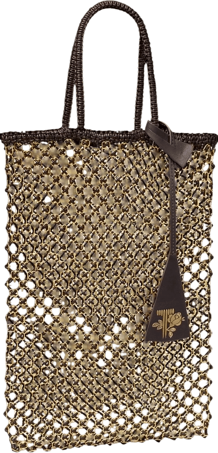 Small Handwoven Chain Mesh Tote