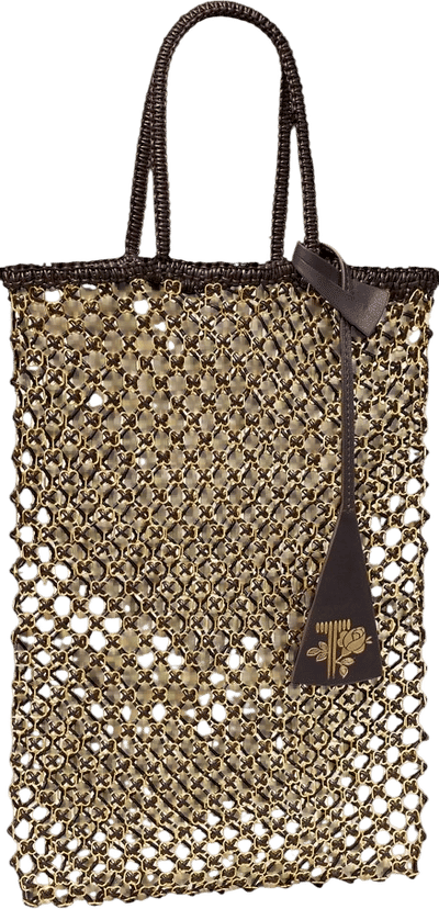 Small Handwoven Chain Mesh Tote