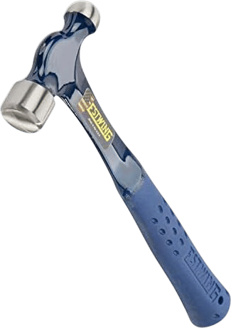 ESTWING Ball Peen Hammer - 12 oz Metalworking Tool with Forged Steel Construction & Shock Reduction Grip - E3-12BP