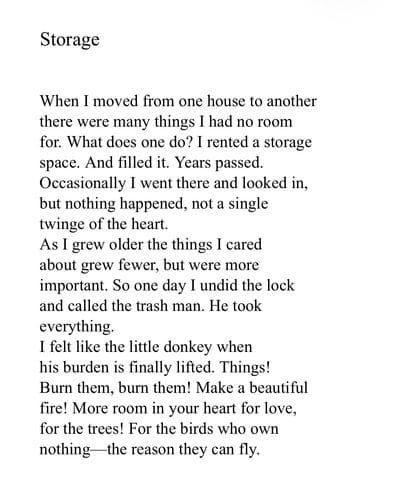 reading one (1) poem a day