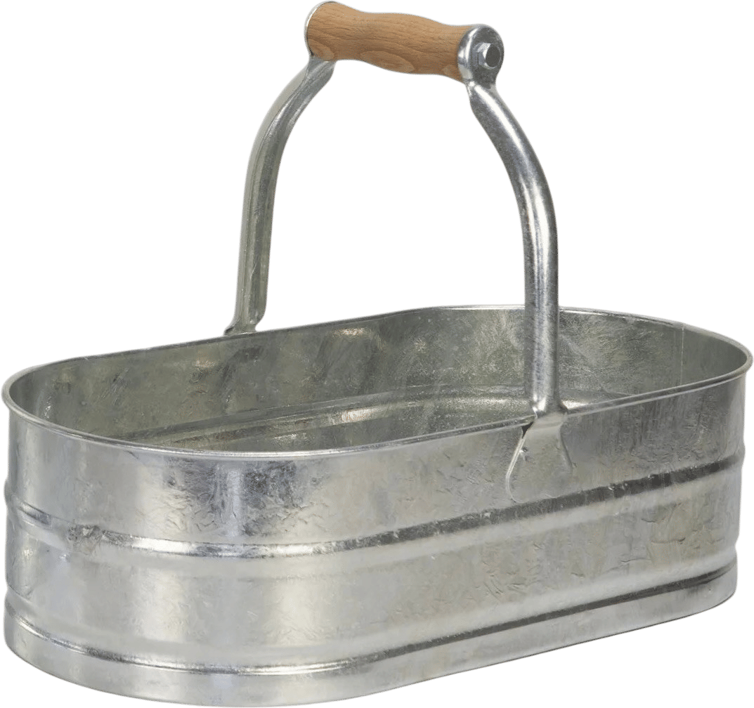 European Galvanized Garden Trug