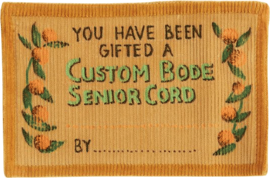 Custom Senior Cord Pillow
