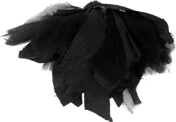 Hand-Stitched Silk Falling Flower Brooch