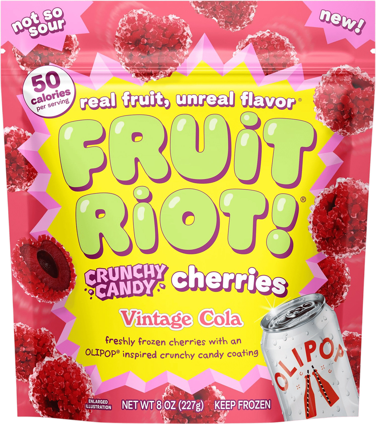 Fruit Riot x Olipop Crunchy Candy Cherries Vintage Cola