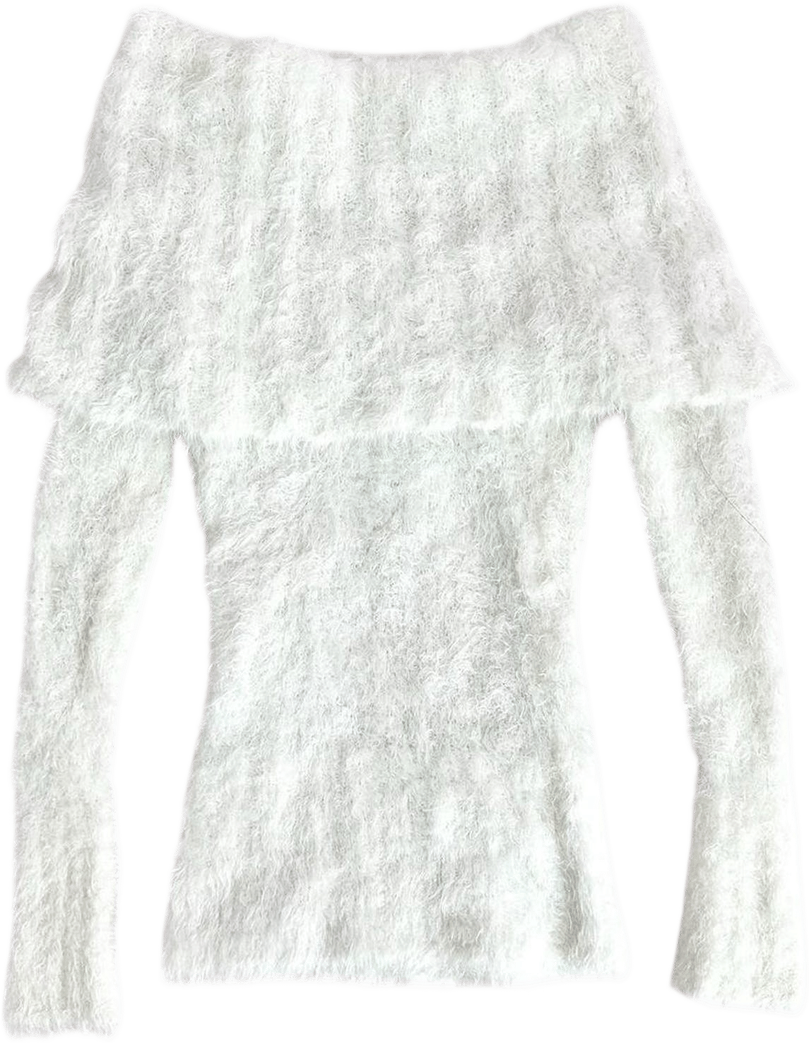 bebe 2000’s marshmallow open shoulder fitted long sleeved top. flawless coquette ~ hime gyaru piece