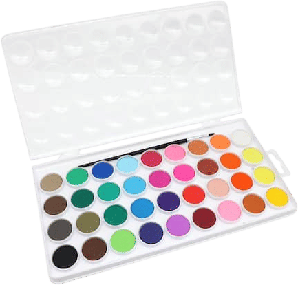 36 Color Watercolor Cake Set
