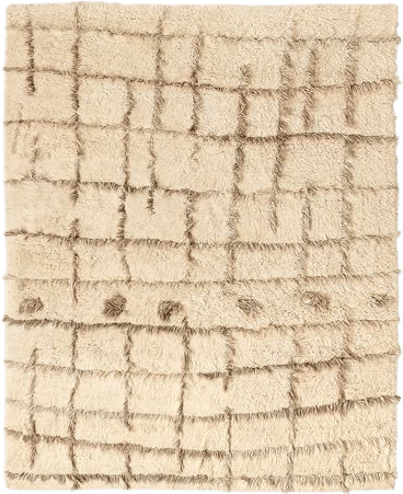 Madeo Handwoven Warm White New Zealand Wool Area Rug