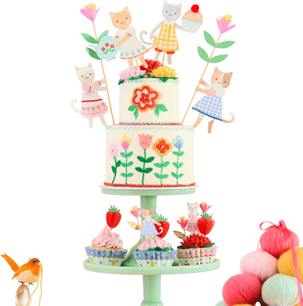 Adorable Cat Cake Toppers