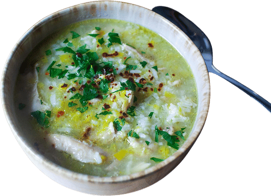 Chicken, Leek, and Rice Soup