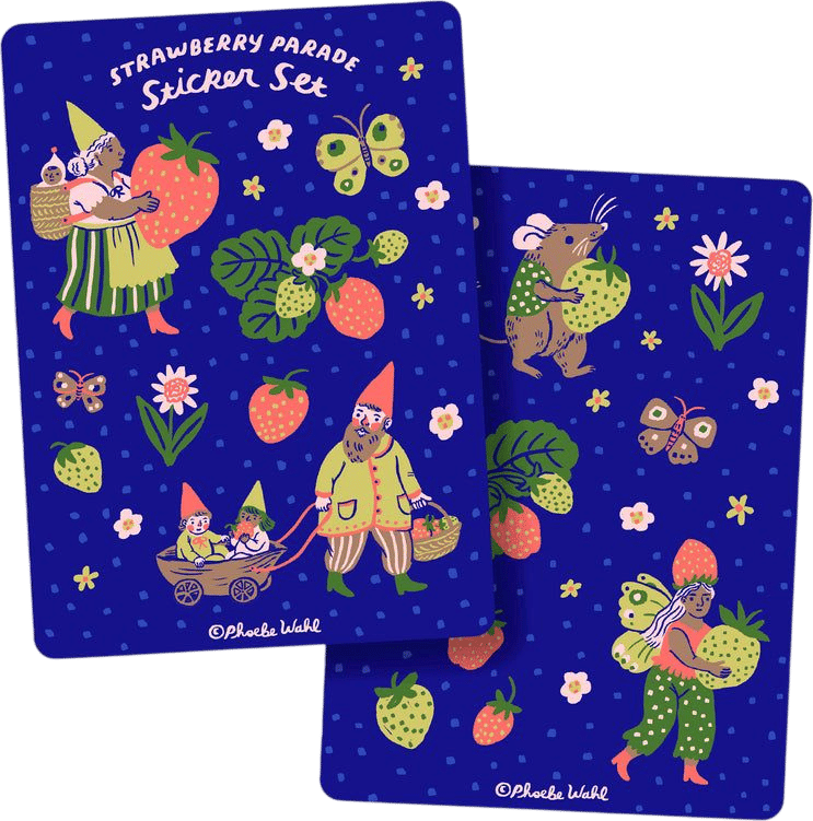 Strawberry Parade Sticker Set