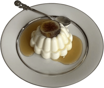 Fig Leaf Panna Cotta with Orange Blossom Infused Honey Recipe