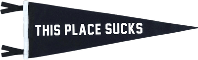 This Place Sucks Pennant