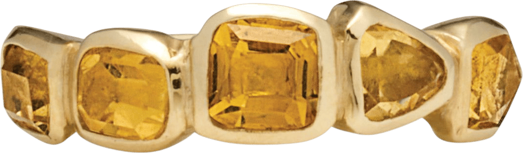 Cleopatra's Bling Perdix Ring with Yellow Sapphire