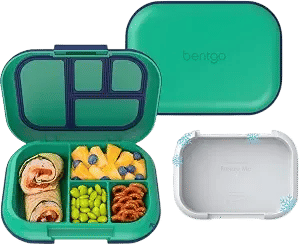 Bentgo Kids 4-Compartment Bento Box (Green/Navy)
